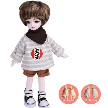 

MODIKER 2020 New Boys Gift 1/6 BJD Doll Full Set Figure Model Toy Angry Boy Ball Joint Doll Kit with Makeup (Light Skin Color)