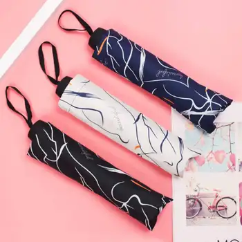 

Portable Travel Umbrella Windproof For Sun Protection And Rain UV Protection Umbrella Rain Women Fashion Rainy Gift To Friends