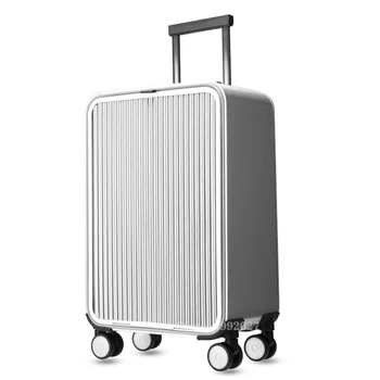 

New fashion 100% full aluminum 16/20/24” inch suitcase travel luggage spinner wheels business trolley suitcase bag on wheel