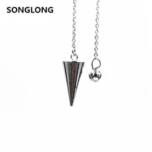 pendulums for dowsing pendule de reiki pendant Healing Pyramid spiritual pendulum for dowsing Copper meatl Charms Chakra Amulet