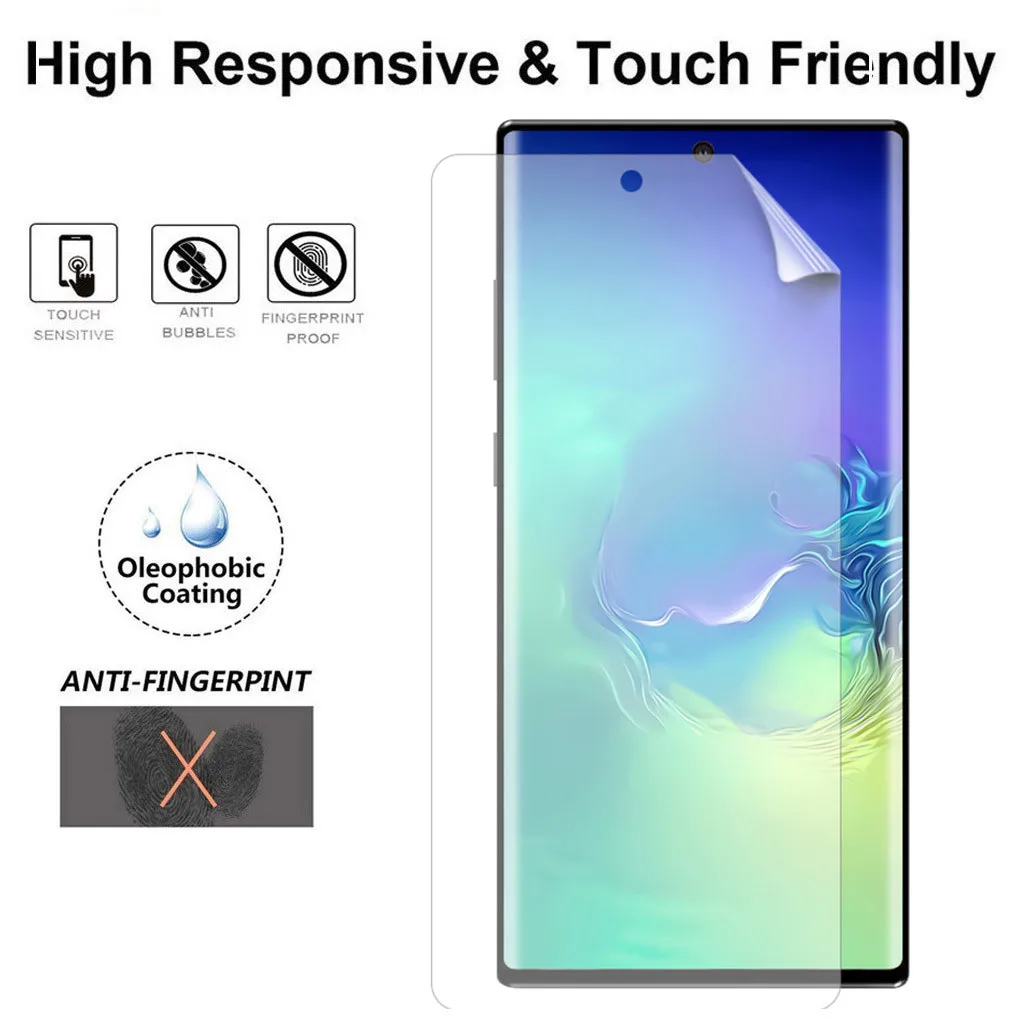 Soft Hydrogel Transparent Screen Protection Film For Samsung Galaxy Note 10 + Anti-fall Protectors Защитное Стекло | Мобильные