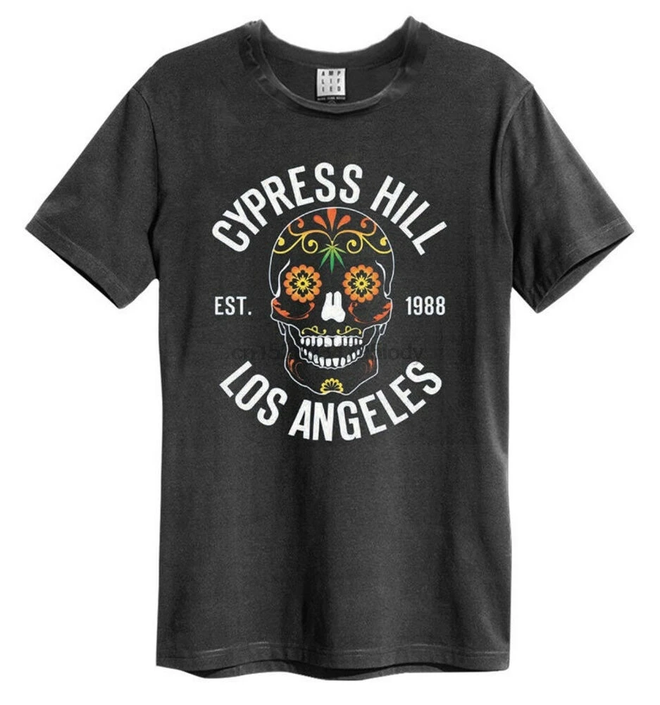 

Cypress Hill Floral Skull (Charcoal) T-Shirt - Amplified Clothing - OFFICIAL!