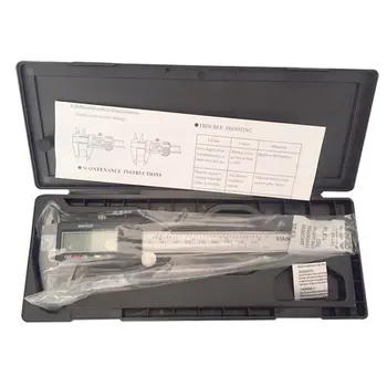 

Plastic Caliper Batteries Powered Digital Ruler Vernier Caliper LCD Gauge Micrometer Mini Portable Measuring Tool
