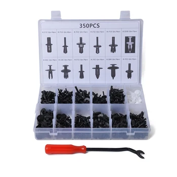 

350PCS/Set Replacement for GM Ford Toyota Car Panel Trim Plastic Fasteners Rivet Clips Kit Plastic Storage Case