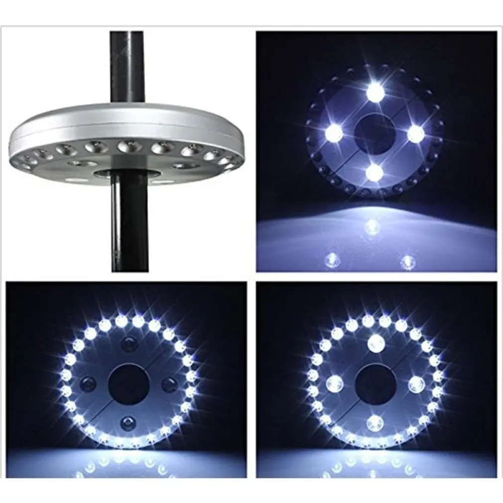 Уличный зонтик светильник 24 + 4 светодиодный походный многофункциональный