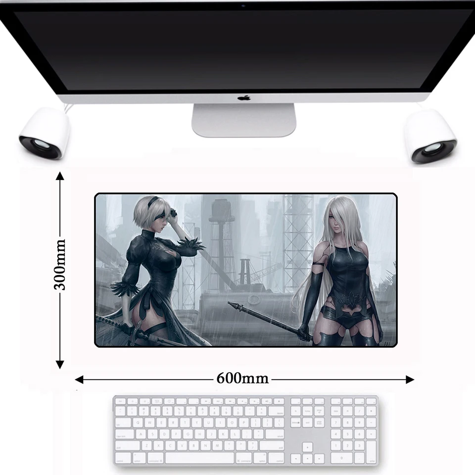 

Mausunterlage tapis de souris Anime XL Lockedge Gaming Computer Mouse Pad Gamer Rubber Anti-slip Pad Keyboard Desk Mousepad Mat