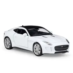 Welly 1: 36JAGUAR F-type белый купе черный оттяните назад автомобиль литой под давлением модель автомобиля игрушка модель автомобиля модели детский