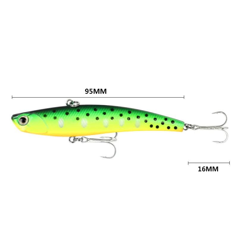 Bassland VIB жесткая приманка для рыбалки stickbait isca Искусственные воблеры Тройной Крючок для рыбалки морской бас форель Япония зима