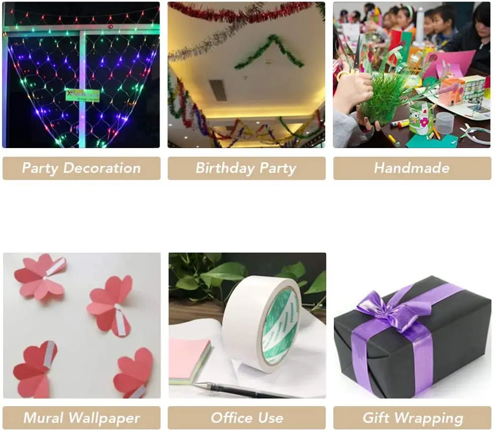 A4 Size Double Sided Tape Sheets Strong Adhesive 0.1mm For Arts Craft Photo Albums Making double sided tape sheets