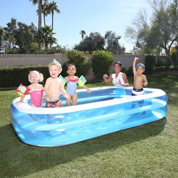

Inflatable Swimming Pool Baby Inflatable Square Swim Pool for Baby Use Paddling Pool Float Swimming Accessories Kids