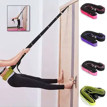 

5 Colors Stretching Band Back Bend Strap Assist Adjustable Training Yoga Belts Body Building Fitness Equipment Exerciser 350cm