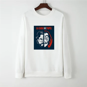 

New Spring Autumn Fashion La Casa De Papel Sweatshirt Women Sudadera Mujer Punk Hip Hop Money Heist Casual Hoodies Sportswear