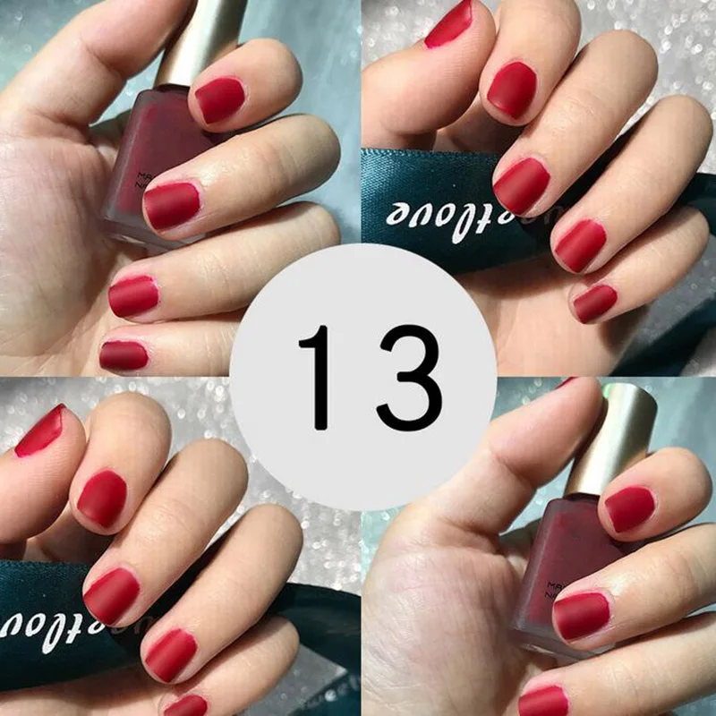 Women Scrub Matte Long-lasting Nail Polish Perfect Summer New Nail Polish WH998 - Цвет: 13