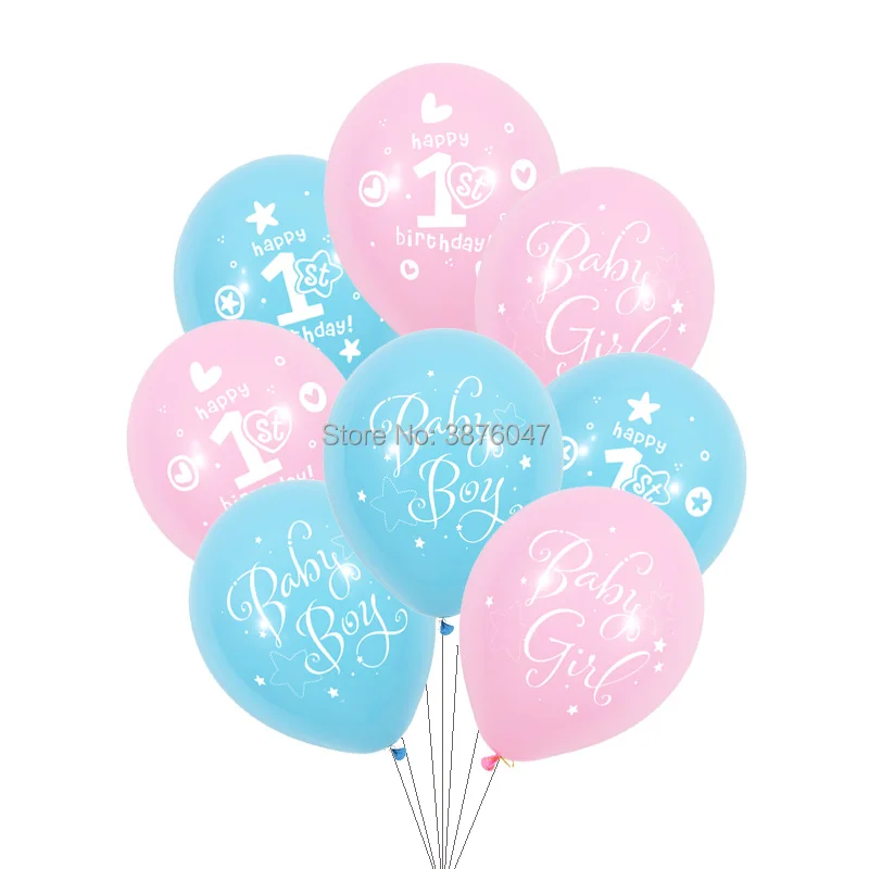 Воздушный шар на 1 й День рождения baby shower 12 шт./лот украшения для вечерние НКИ