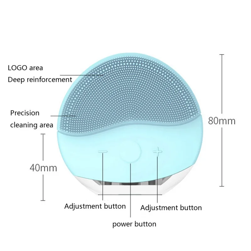 Профессиональная Ультразвуковая вибрационная электрическая щетка для очищения лица, мытья лица, удаления черных точек, очиститель пор, массаж лица