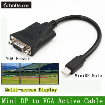 

Mini DisplayPort to VGA Active Adapter Thunderbolt to VGA Male to Female Splittable Eyefinity Screen Converter