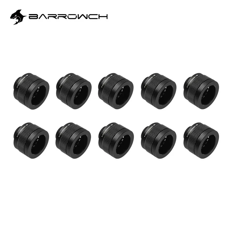 10pcs BARROWCH G1/4" OD14mm 16mm Hard Tube Wolverine Hand Compression Fittings For Computer Black Silver FBYKNF-14/6 | Компьютеры и