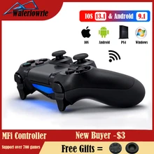 Джойстик PS4 для iPhone сони плейстейшен 4 геймпад Dualshock 4 ПК геймпад, Беспроводной Bluetooth Контроллер для Playstation 4 игры джостик консоли