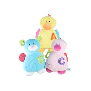 

Baby Cute Rattle Toys Cartoon Animals Plush Mobile Toy Playmate With Teether For Baby stroller Toy 0-12 Month baby Speelgoed