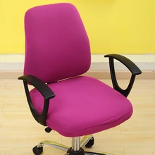 Чехол на стул+ чехол на сиденье, чехлы на кресло, универсальный эластичный чехол для стула, спандекс, ткань, чистый цвет, Раздельный офисный компьютер
