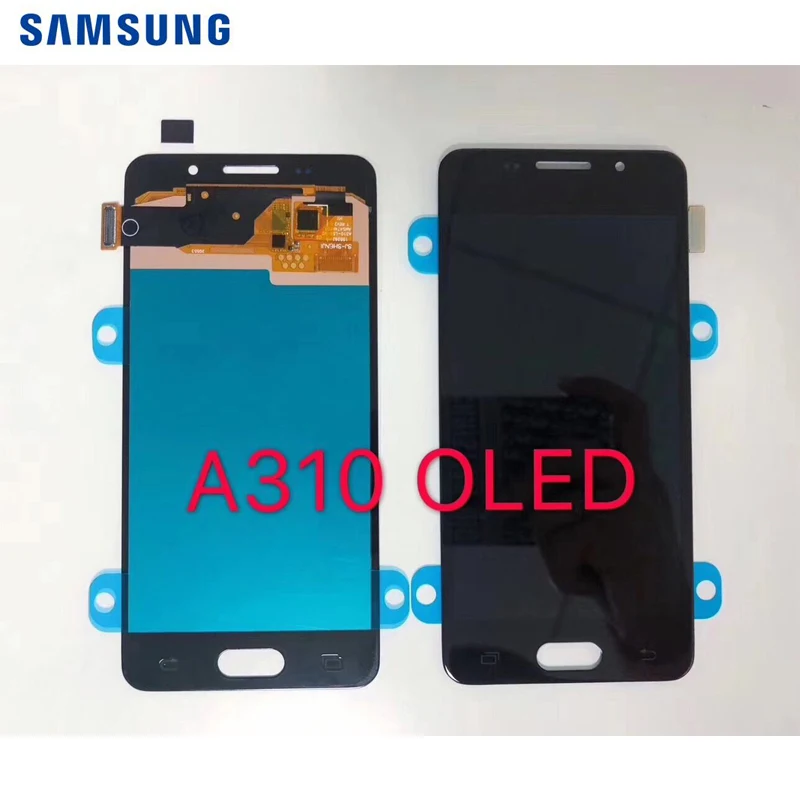 Супер AMOLED для samsung Galaxy A3 A310 A310F A310H A310M A310Y ЖК-дисплей с кодирующий преобразователь сенсорного экрана в сборе