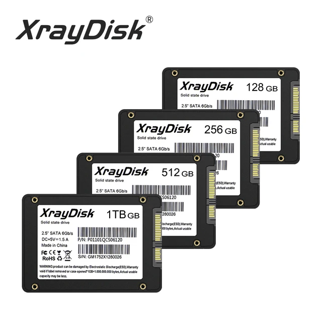 Xraydisk Sata3 Ssd 60GB 128GB 240GB 120GB 256GB 480GB 500gb 1TB Hdd 2.5 Hard Disk Disc  2.5 " Internal Solid State Drive 6