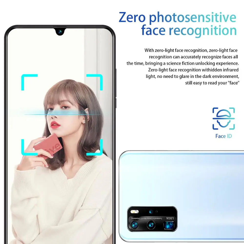 US $112.80 Hua Wei P46 Pro Mobile Phones 65 Snapdragon 855 8GB RAM 128GB ROM Octa Core 4 Camera Global Version Smartphone Free Shipping