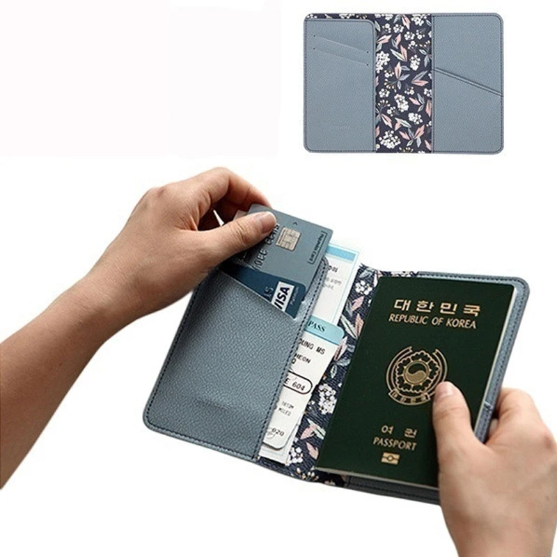 

1 PC Cute Printing Passport Cover Women Card Holder Travel Passport Holder PU Leather Wallet for Tickets