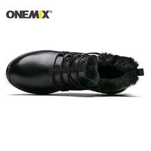 ONEMIX 2020 męskie buty do biegania ciepłe zimowe skórzane buty odblaskowe męskie buty sportowe Outdoor Sport Sneakers buty męskie tanie i dobre opinie CN (pochodzenie) LIFESTYLE Stabilność Odkryty lawn Zaawansowane Dla dorosłych Oddychające Wysokość zwiększenie Masaż