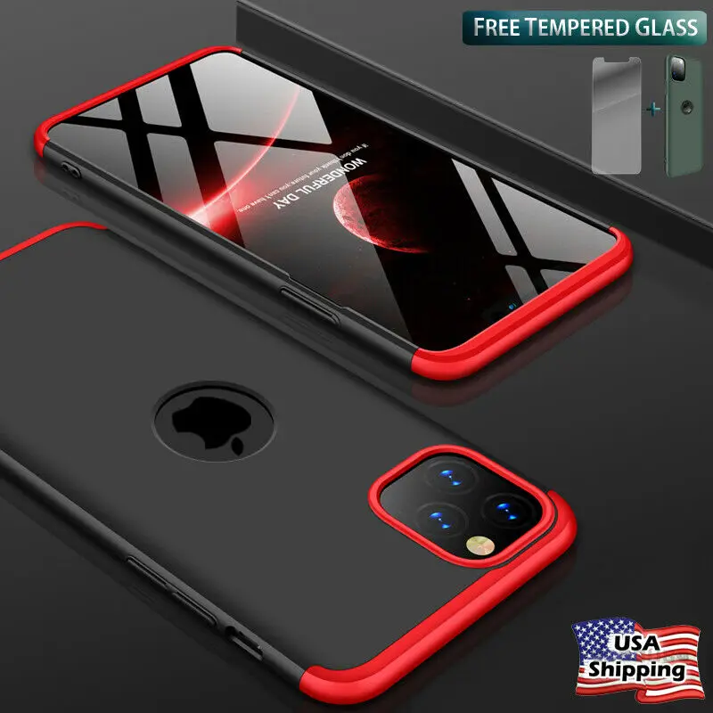 Чехол для iPhone 12 Pro Max тонкий гибридный ударопрочный чехол из закаленного стекла 11