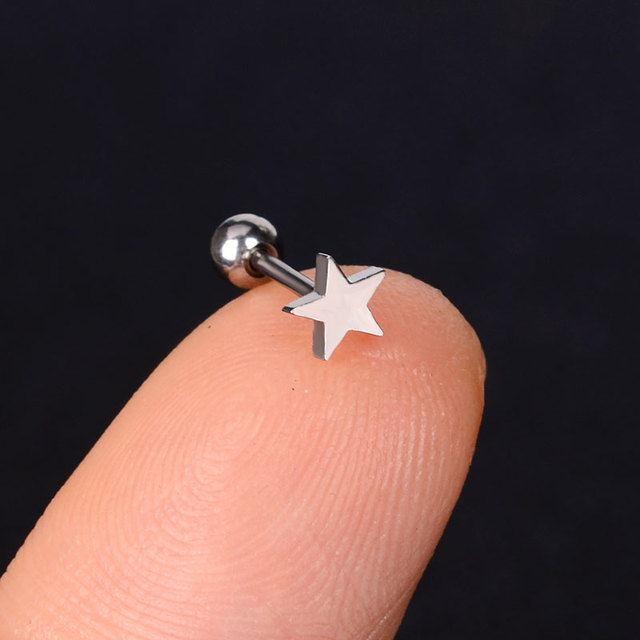 Stainless Steel Mini Stud Earrings Butterfly Snake Stars Helix Cartilage Tragus Labret Lobe Ear Piercing Jewelry