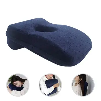 

Office Nap Sleeping Pillow Cushion Memory Foam Pillow Slow Rebound Desk Nap Pillow With Hollow Design For Face Down Sleeper