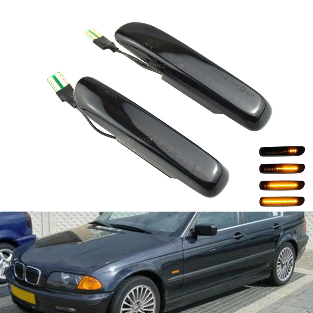 

Side Marker Flowing Dynamic Blinker LED Turn Signal Light For BMW E46 3 Series Limo Coupe Compact Cabriolet Touring