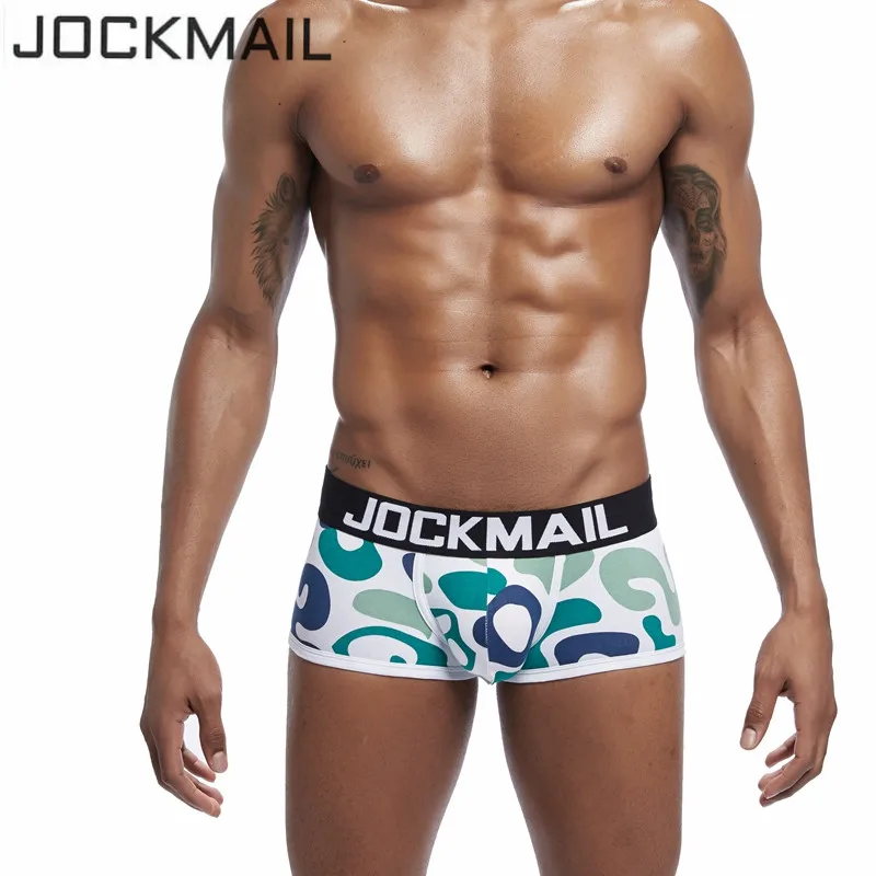 JOCKMAIL, камуфляжное Мужское нижнее белье, боксеры, шорты, трусы, хлопок, сексуальное мужское нижнее белье, боксеры, u-образное Выпуклое Мужское нижнее белье, мужские трусы