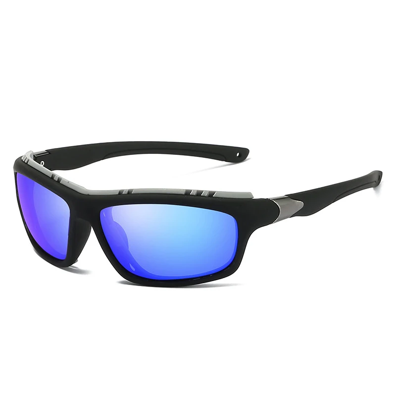 Men's Cycling Glasses Outdoor Sports Bicycle Polarized Lens Sunglasses Men Women MTB Mountain Bike Goggles Mirror UV400 5327 - Цвет: blue