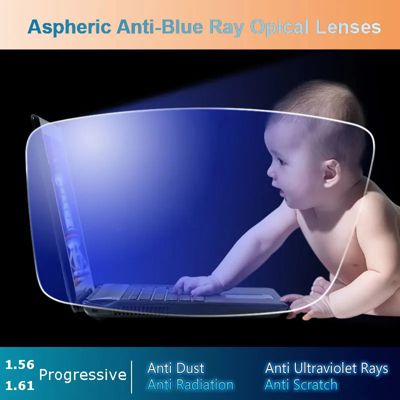 

1.56 / 1.61 Anti-Blue Ray Aspheric Progressive Photochromic Gray Lens Light Sensitive Fast Color Changing Optical Lenses