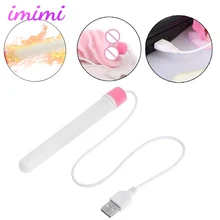 USB Heating Rod Smart Thermostat Vaginal Warmer for Male Anal Masturbator Rapid Heat 46 Degrees Masturbation Toys for Adults