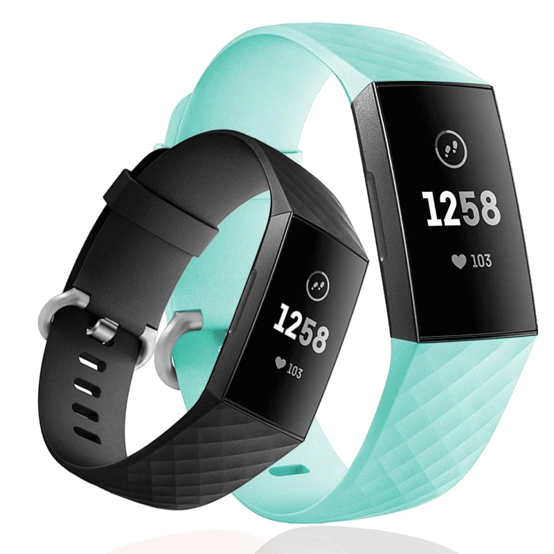Силиконовый сменный ремешок для смарт часов Fitbit Charge 3|Ремешки часов| |
