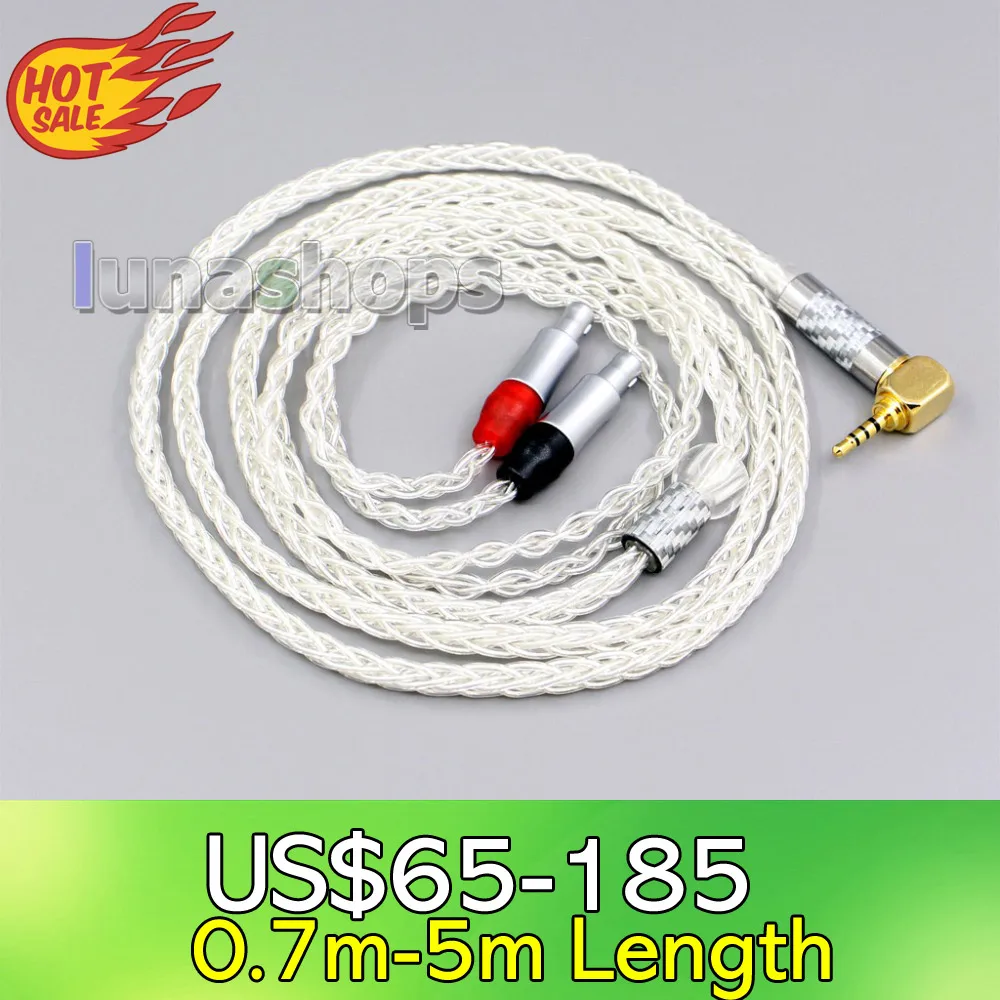 LN006428 99% Pure Silver Headphone Cable For Sennheiser HD800 HD800s HD820s HD820 Enigma Acoustics Dharma D1000 | Электроника