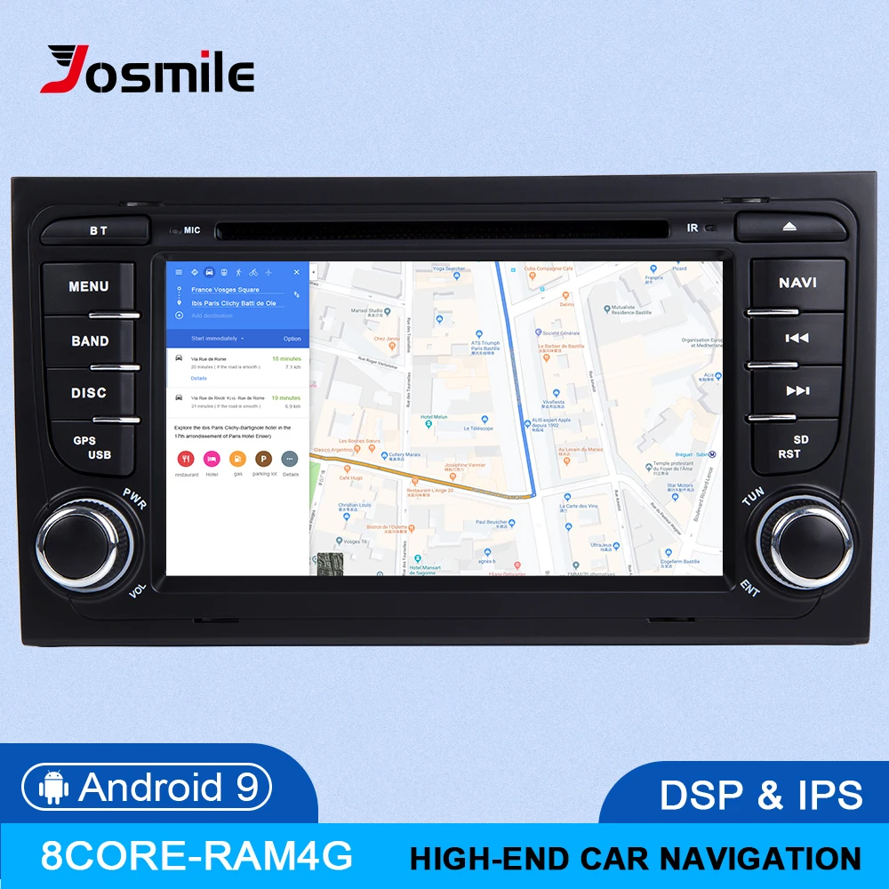 OTCA core 4G 64G IPS Android 9 Car DVD player For Audi A4 B8 B6 B7 S4 B7 B6 RS4 B7 SEAT Exeo Naviga