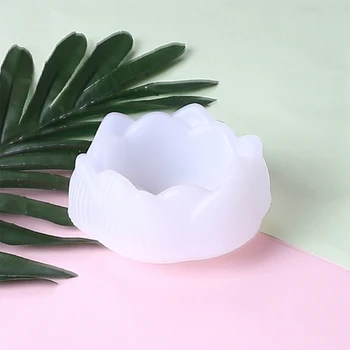 

2PCS Resin Molds Lotus Flower Epoxy Resin Casting Molds, Silicone Resin Molds