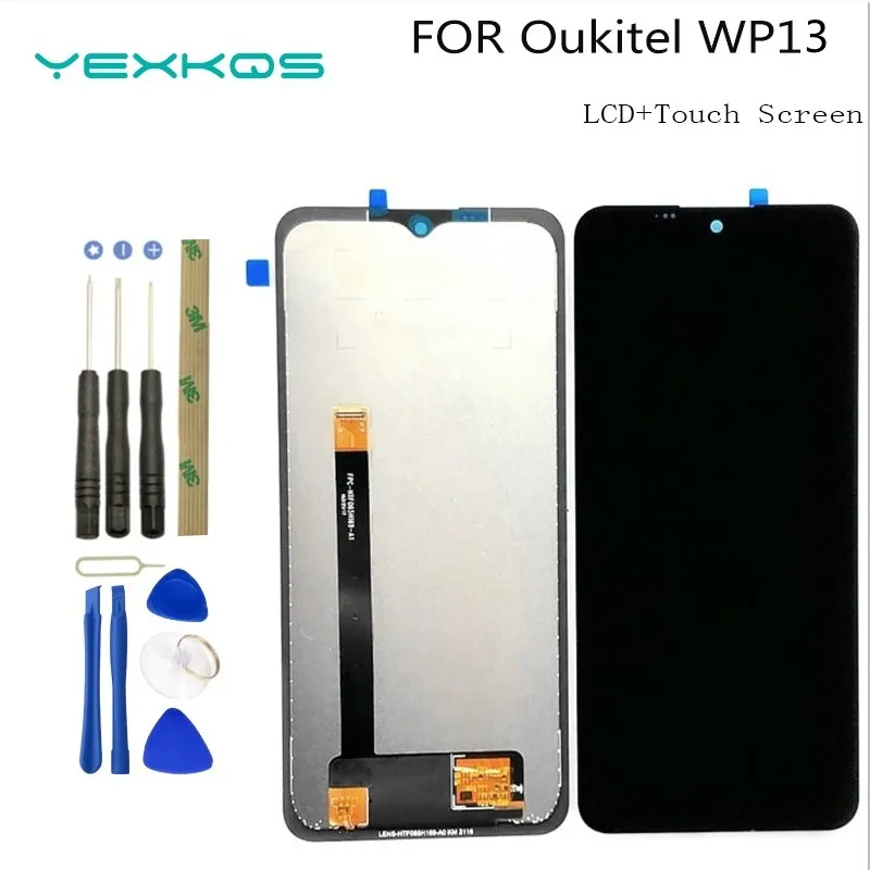 

100% Оригинальный ЖК-дисплей и сенсорный экран Oukitel WP13 для телефона Oukitel WP13, сменный экран с цифровым преобразователем в сборе + Инструменты