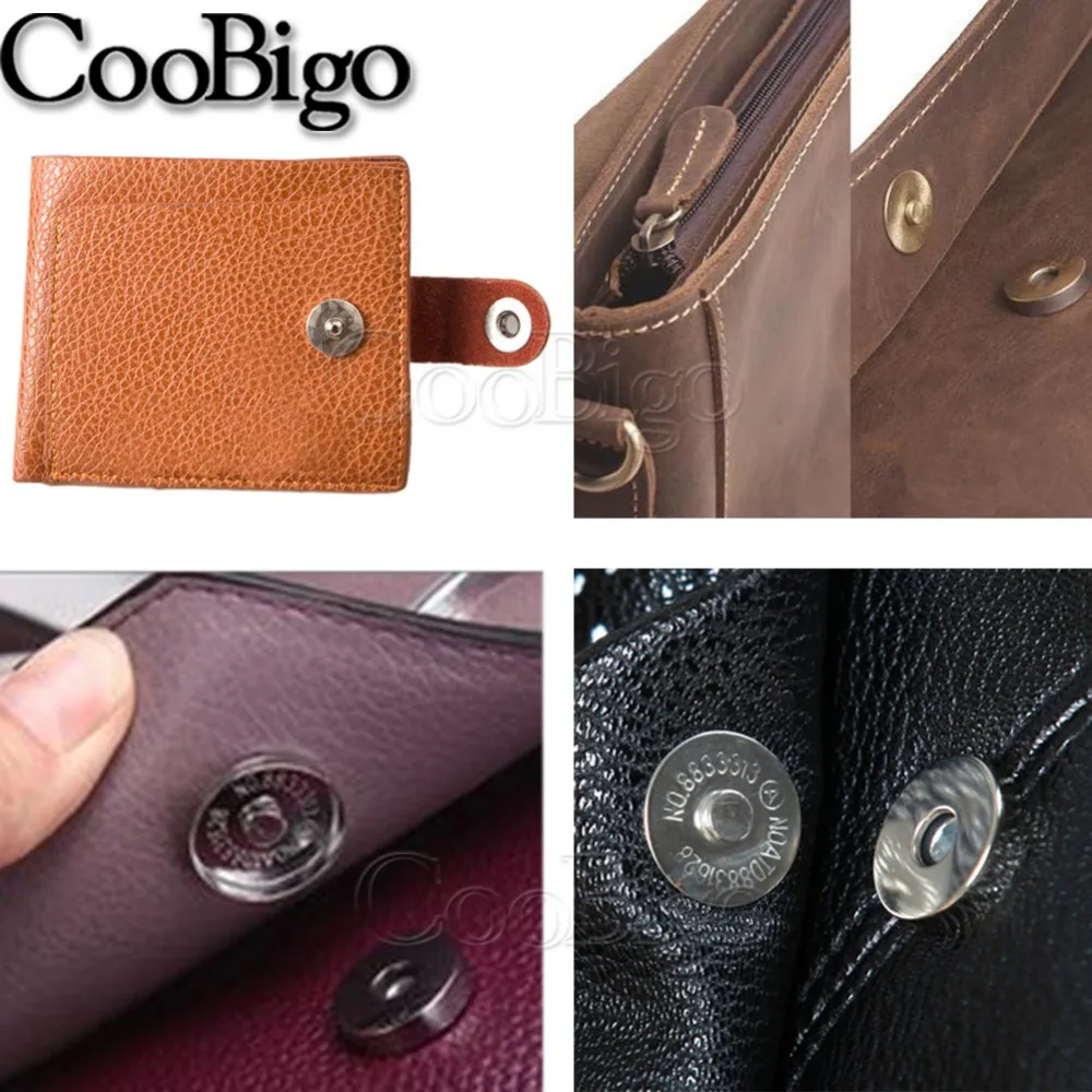 18mm Rivet & Magnetic Snap Button Set - Tools For Bag, Purse & Leather Crafting