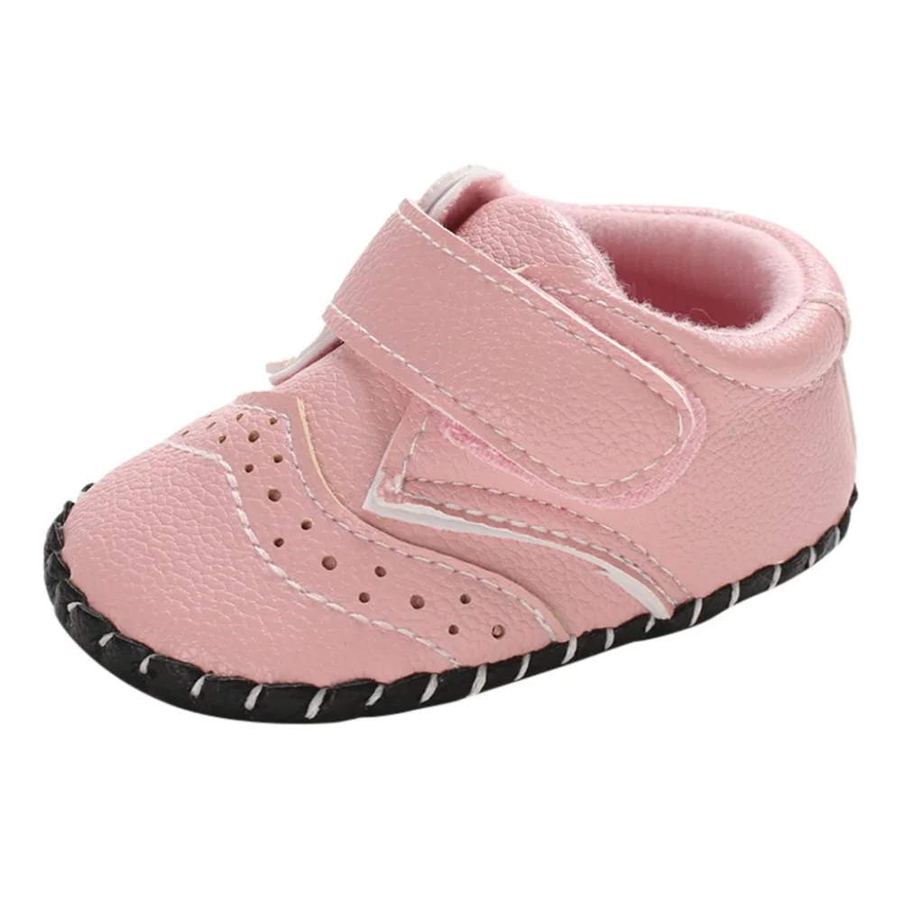 Kids baby toddler shoes rubber sole non-slip baby shoes casual sneakers kids sneakers girls and boys bow princess shoes 35A12 (48)