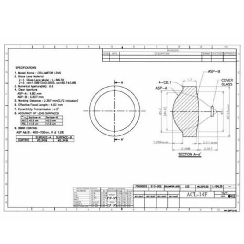 Рисунок 4 - Стеклянный объектив с лазерным
