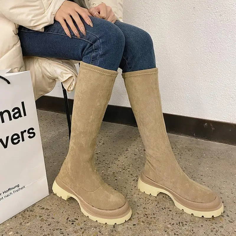 Winter Shoes Women's High Boots Female Winter Warm 2020 Booties Women with Platform Shoes Woman Booties Black Boots Ladies New