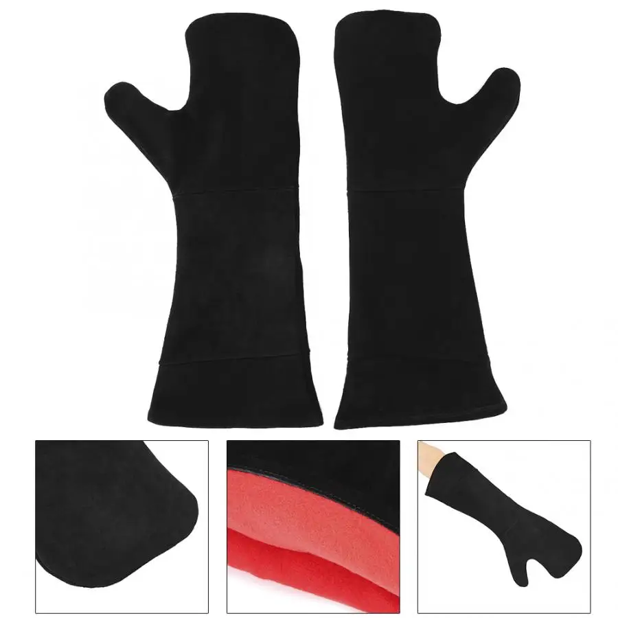 

Cowhide Wearproof Protective Safety Gloves for Barbecue Baking Welding