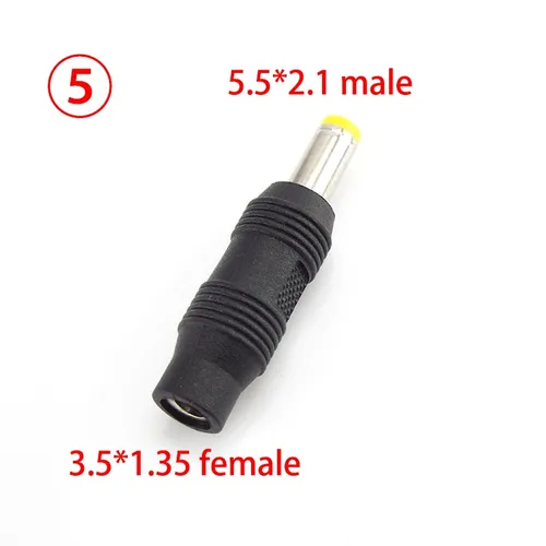DC 어댑터 커넥터 m/m f/m 6.5mm 5.5X 2.1mm 2.5mm 3.5mm 1.35mm PC 여성 남성 여성 태블릿 전원 어댑터 잭 플러그 2