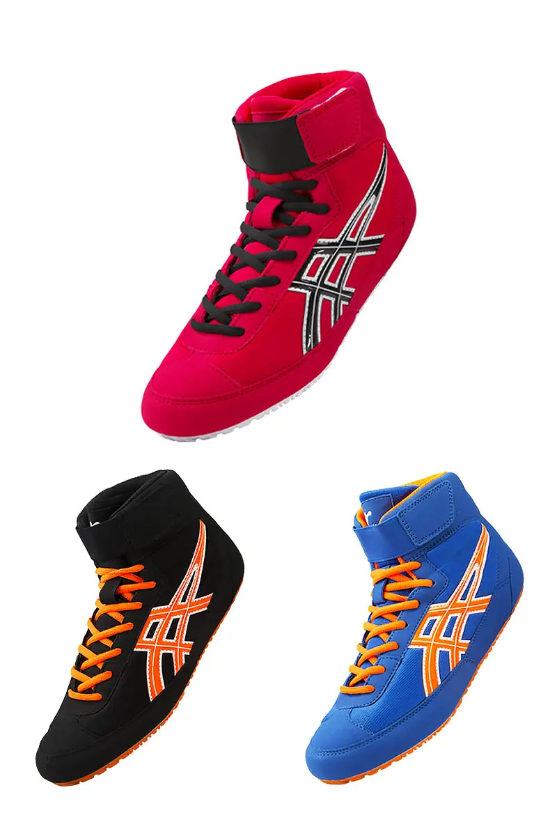 Authentic Wrestling Shoes For Men Training Shoes Cow Muscle Outsole Lace Up Boots Sneakers Professional Boxing