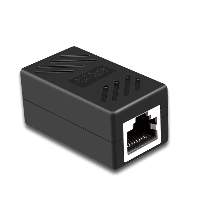 RJ45 Coupler Network Ethernet Dual Straight Head Lan Cable Joiner Coupler RJ45 CAT 5 5E 6 6a Extender Network Cable Connector (7)